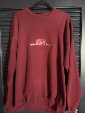 Vintage Oarsman Virginia Tech Dad Sweatshirt USA Made XL